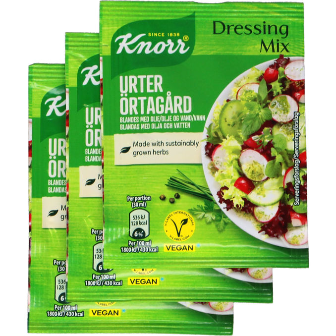 Knorr Dressingmix Urter 3-pak