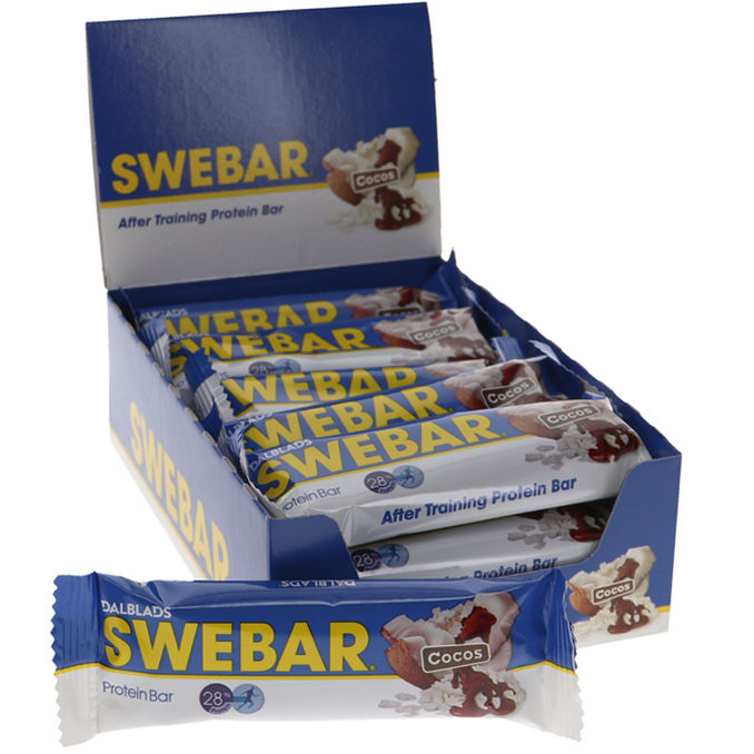 Läs mer om Swebar Proteinbars Cocos 15-pack