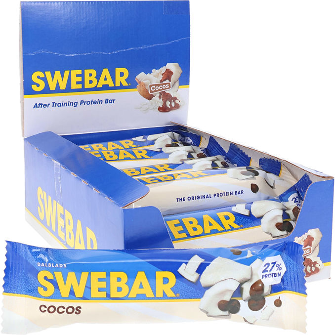 Swebar Proteinbars Kokos 15-pak