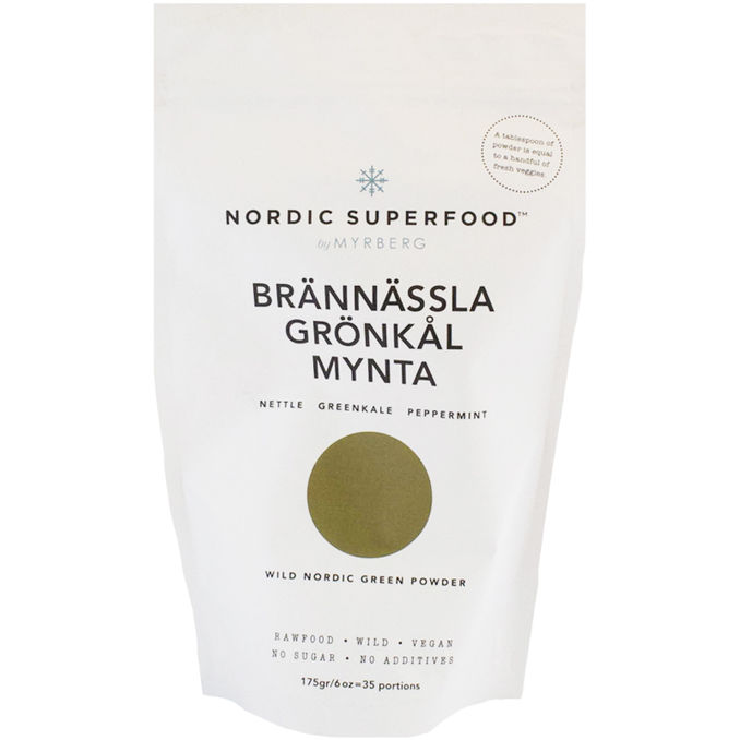 Nordic Superfood Brännässla Grönkål Mynta Pulver