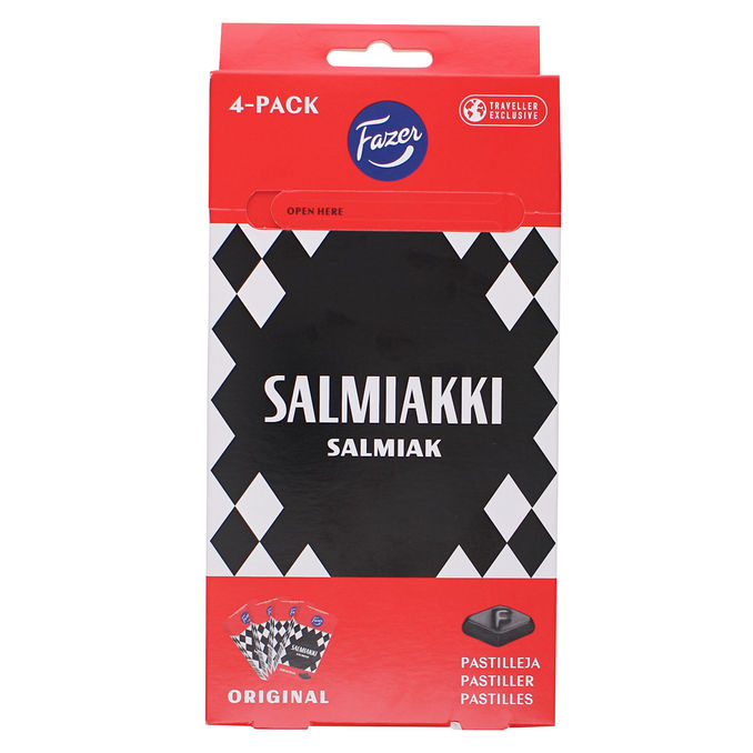Fazer Salmiakpastiller 4-pak