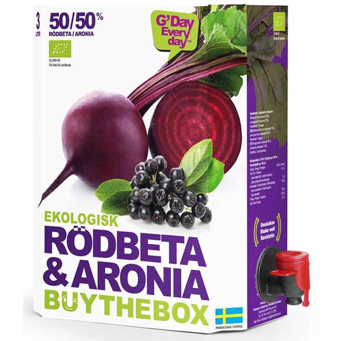 Läs mer om Buy the Box Juice Rödbeta & Aronia Eko