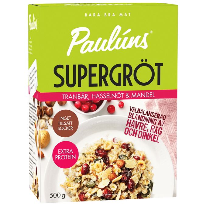 Paulúns Supergröt Tranbär, Hasselnöt & Mandel