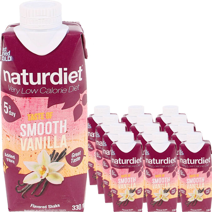 Naturdiet Måltidsersättning Shake Vanilj 12-pack