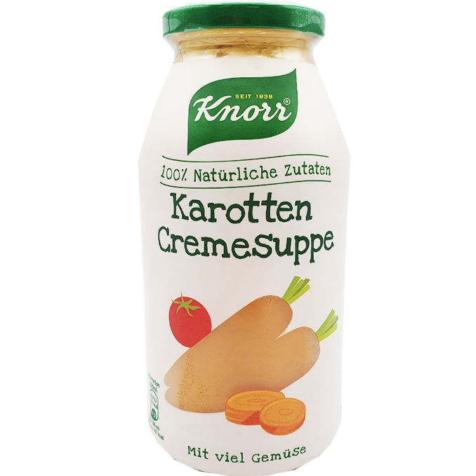 Knorr Karottencremesuppe im Glas