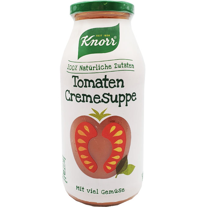 Knorr Tomatencremesuppe im Glas