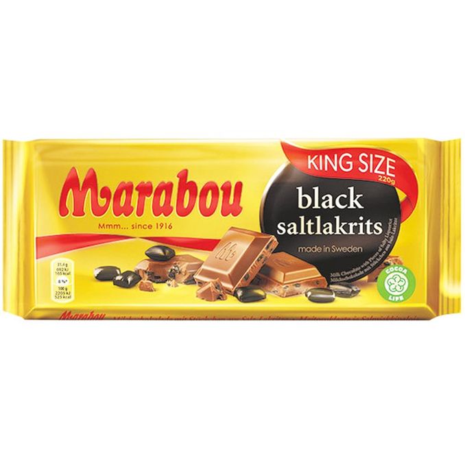 Marabou 2 x Mjölkchoklad Saltlakrits