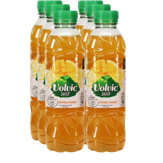 Volvic Juicy Orange-Mango, 6er Pack (EINWEG) zzgl. Pfand