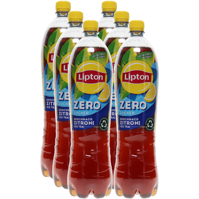 Eistee Lemon ohne Zucker, 6er Pack (EINWEG)