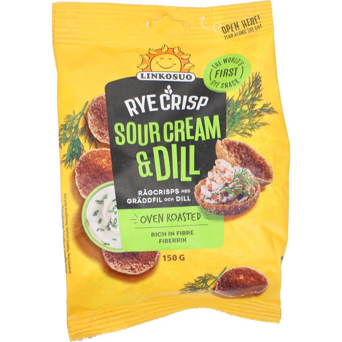 Linkosuo Rugchips med Creme Fraiche & Dild 150 g