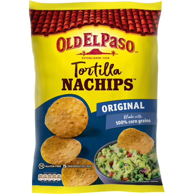 Old El Paso Tortillasipsit Crunchy Nachips 