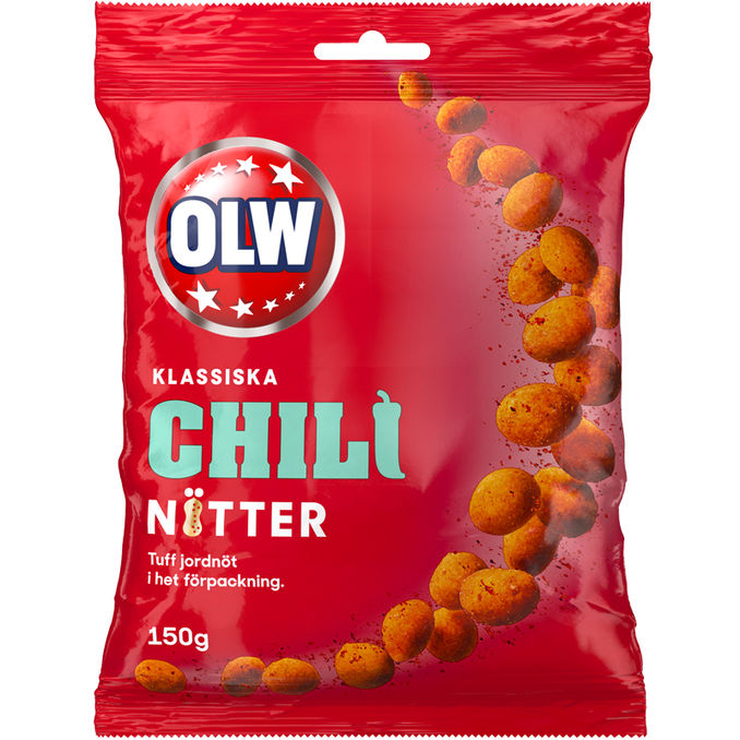 OLW Peanuts med Chili 150 g