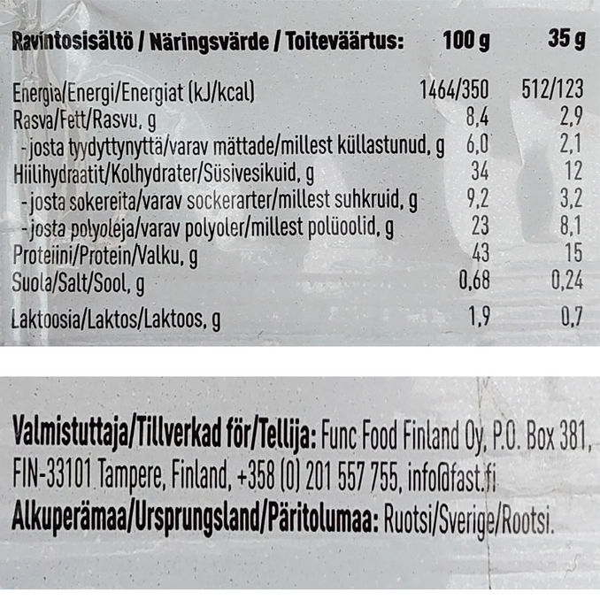 Fast Proteiinipatukka Mansikka & Valkosuklaa