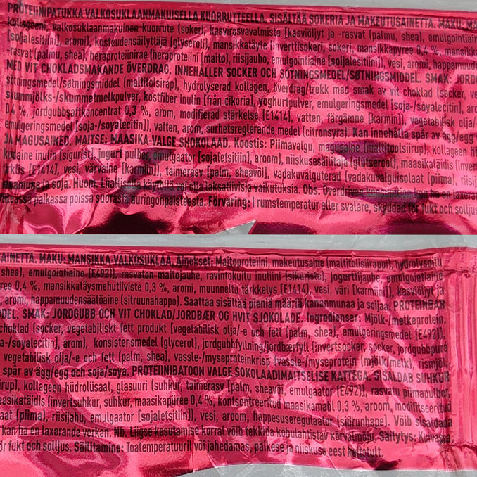 Fast Proteiinipatukka Mansikka & Valkosuklaa