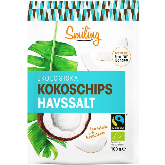 Smiling Kookoslastut Merisuola Luomu