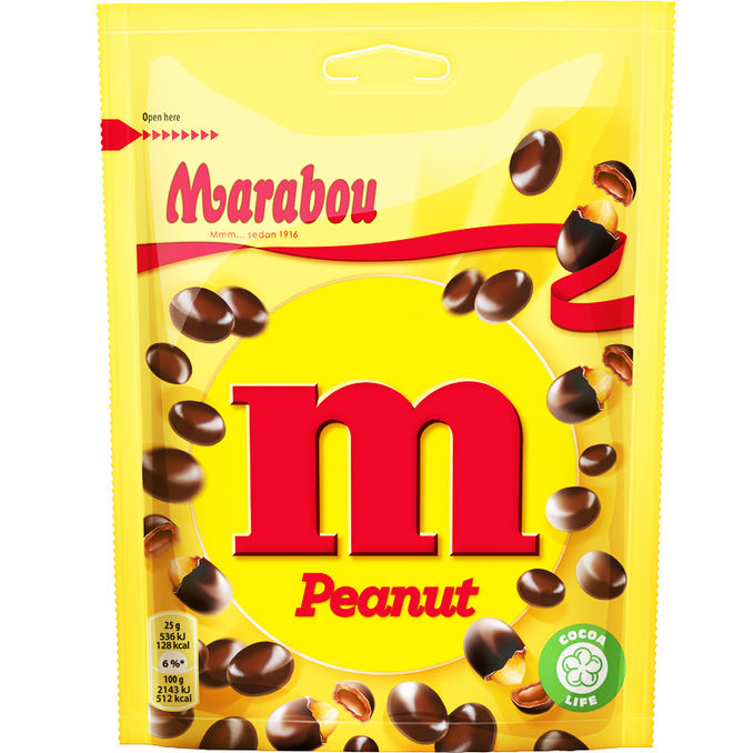 Marabou 2 x M Jordnötter