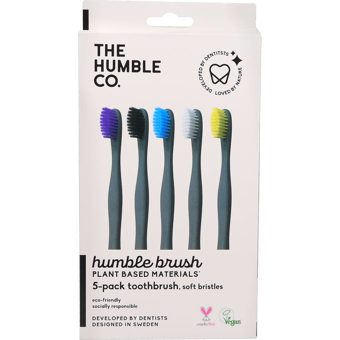 The Humble Co. Tandborste Växtbaserad 5-pack