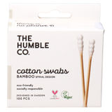 The Humble Co. Wattestäbchen Bambus & Baumwolle Spiral Tip