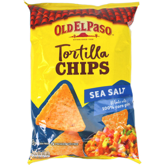 Old El Paso Tortillachips Havssalt