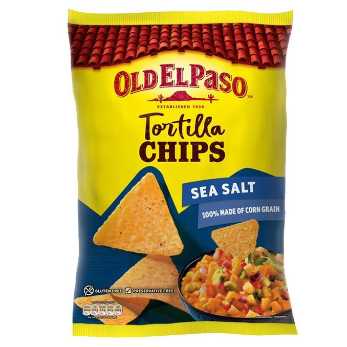 Old El Paso Tortillachips Havssalt