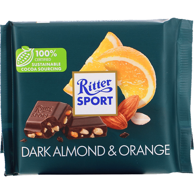 Ritter Sport Choklad Mandel Apelsin