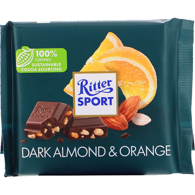 Ritter Sport Suklaalevy Mandel-Orange