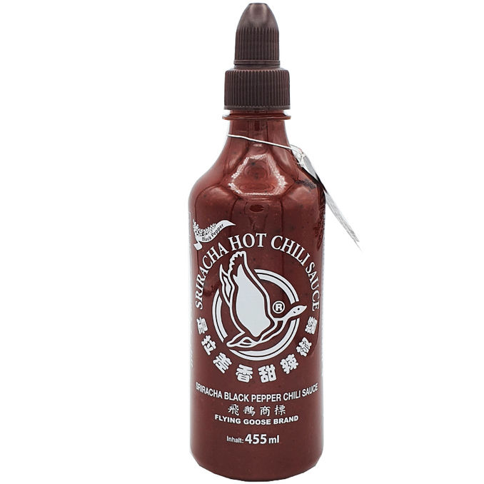 Flying Goose Sriracha Chilisauce Schwarzer Pfeffer