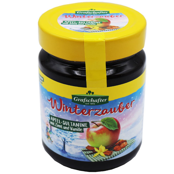 Grafschafter Fruchtaufstrich Apfel-Sultanine mit Zimt & Vanille