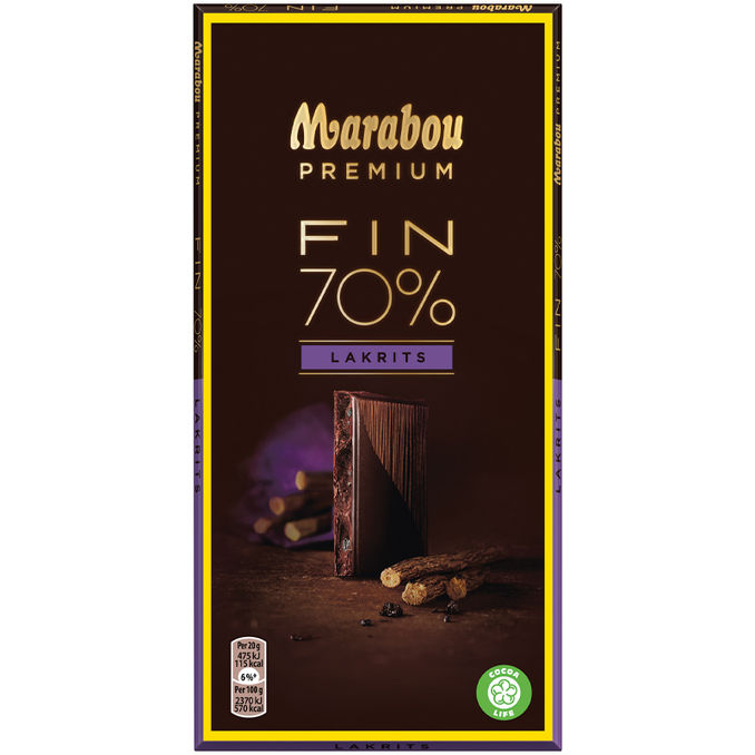 Marabou Premium Lakrits 70%