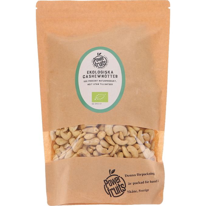 Powerfruits Cashewnötter 1 kg Eko