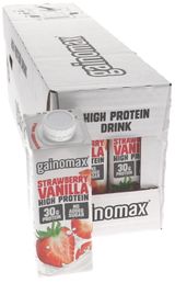 Gainomax Proteindrik Jorbær & Vanille 16-pak