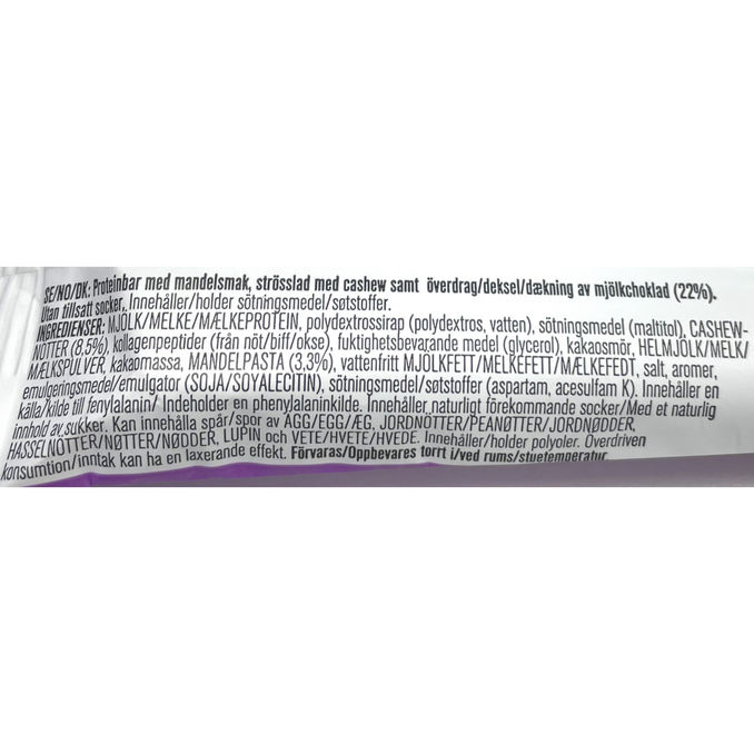 NJIE Proteiinipatukat Cashew & Almond 12-pack