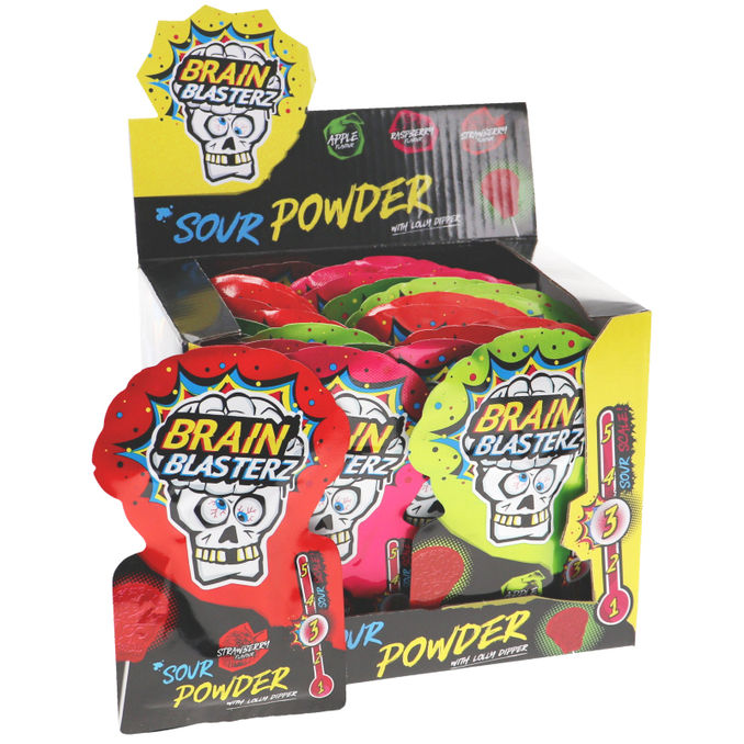 Dippaustikkari Brain Blasterz Sour Powder & Lolly 30-pack