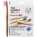 The Humble Co. Bambus-Zahnbürste KIDS (Soft), 5er Pack bunt