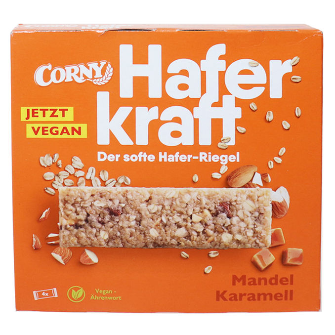 2 x Corny Haferkraft Mandel-Karamell, 4er Pack