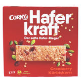 Mindestens haltbar bis: 14.05.2026 Corny Haferkraft Müsli-Riegel Cranberry