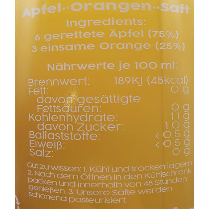 Flawsome! Apfel-Orangensaft, 6er Pack