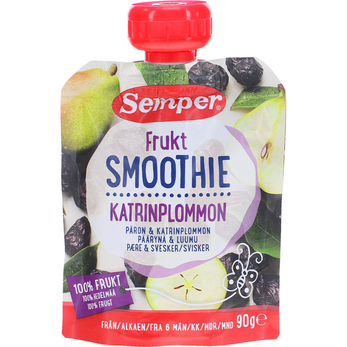 Semper Smoothie Päron & Katrinplommon