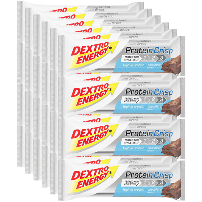 Dextro Energy Proteinriegel Crisp Chocolate, 24er Pack