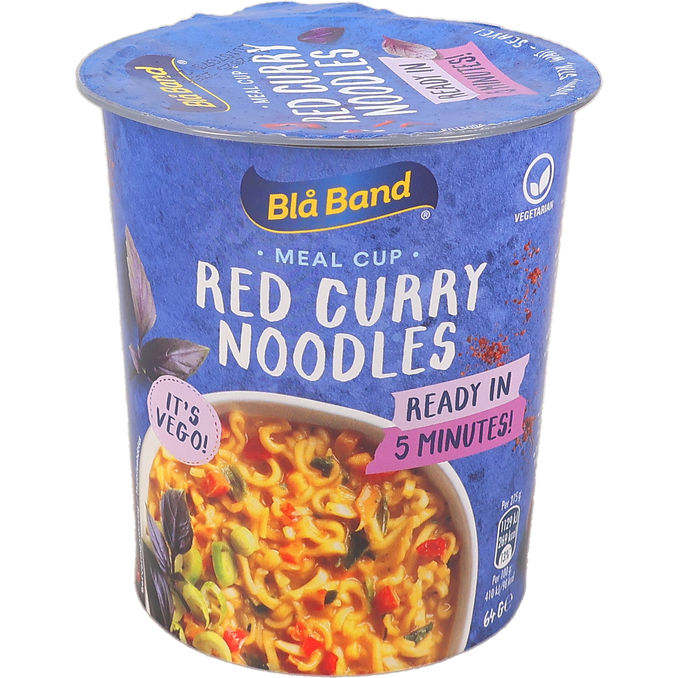 Blå Band Nudelkopp Röd Curry