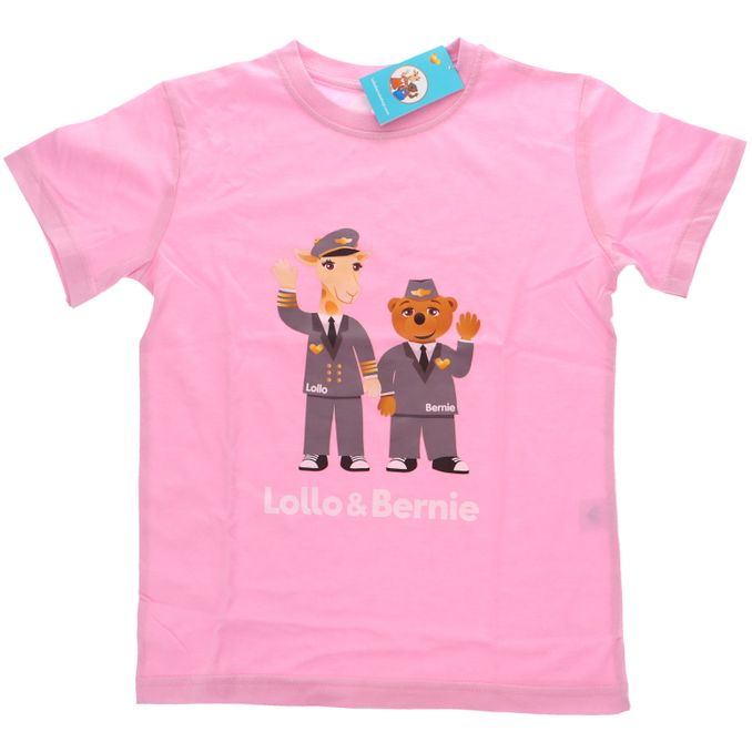 Lollo & Bernie T-Shirt Piloter Rosa 6-8 År