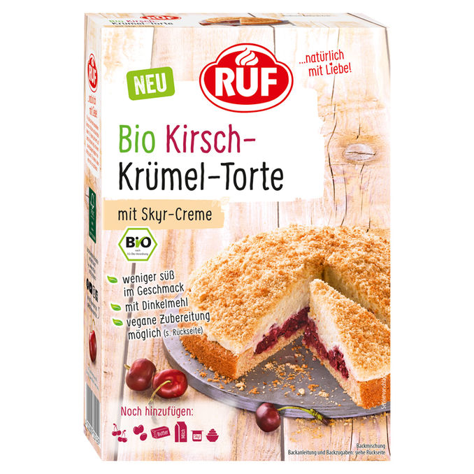 Ruf BIO Kirsch Krümel Torte
