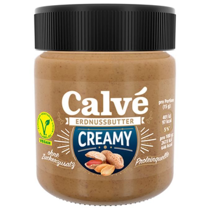 Calve Erdnussbutter Creamy (ohne Zuckerzusatz)