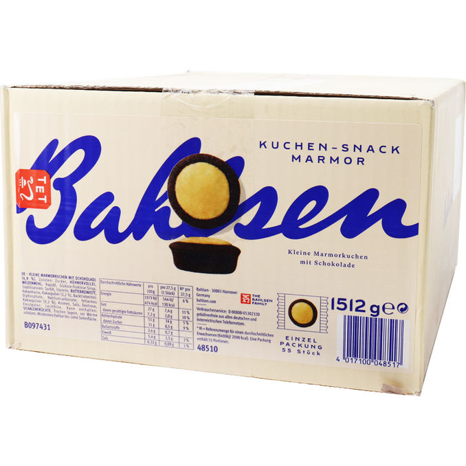 Bahlsen Kuchen Snack Marmor, 55er Pack