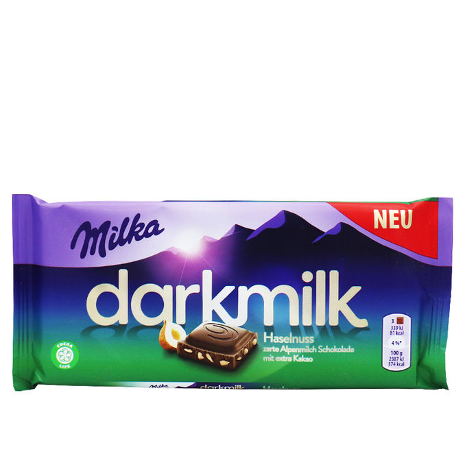 Milka darkmilk Haselnuss 