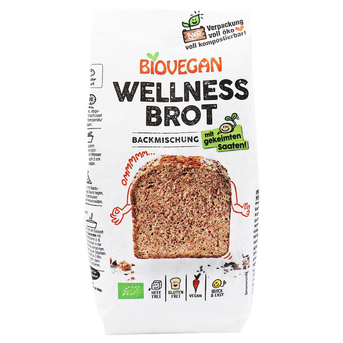 Biovegan BIO Brotbackmischung Wellness