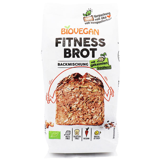 Biovegan BIO Brotbackmischung Fitness