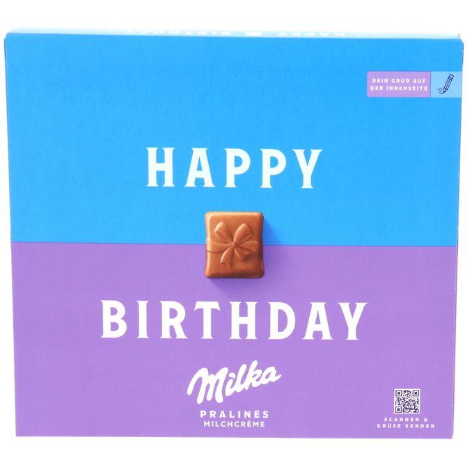Milka Happy Birthday Pralinen Milchcreme