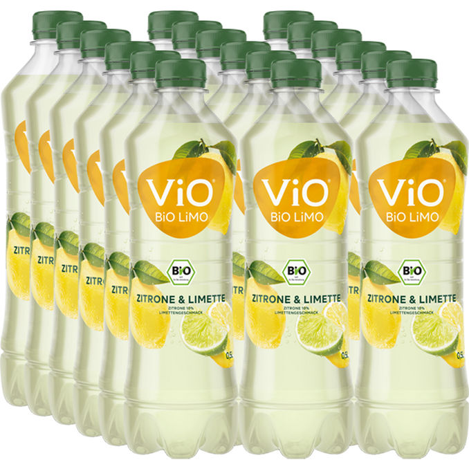 Vio BIO Limonade Zitrone & Limette, 18er Pack (EINWEG) zzgl. Pfand
