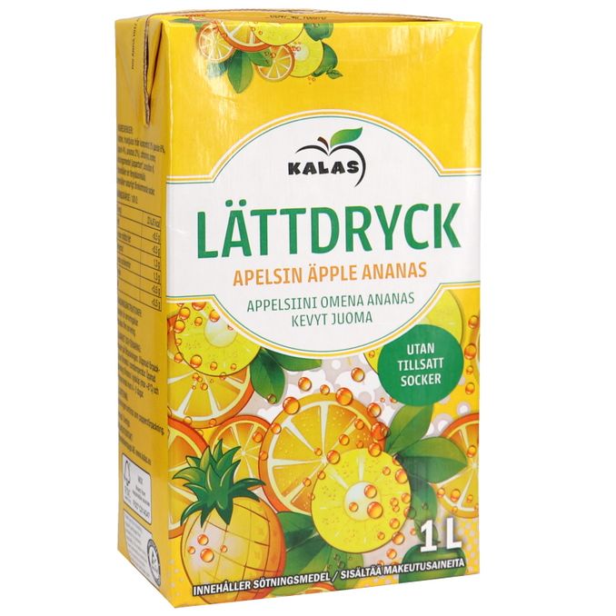 Kalas Lättdryck Apelsin & Ananas
